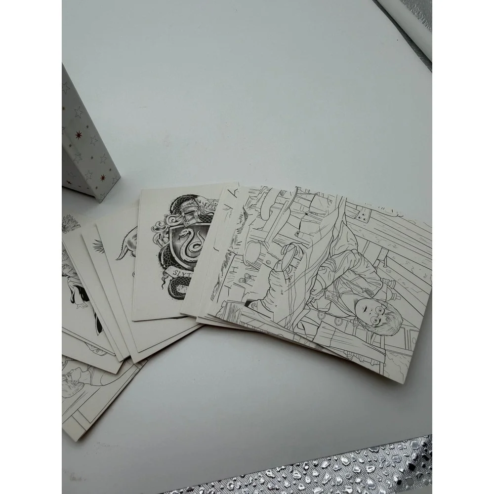 Harry‎ Potter Coloring Kit Running Press 30 Cards 10 Pencils 2 Magnetic Frames
